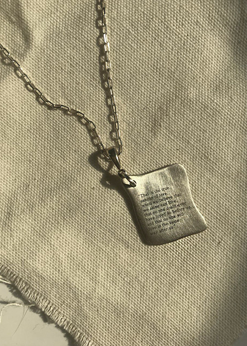 [18_925SN_08] : Page Necklace | Engraving